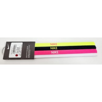 NIKE - Hairbands 3 pack - Giallo-Fluo/Nero/Fucsia - NJN04983OS