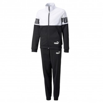 PUMA - TUTA POWER Poly Suit cl B - Bianco/Nero - 589374-01