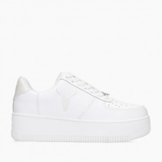 WINDSORSMITH - SNEAKERS - DONNA - BIANCO-GLITTER - SILGLP-BS