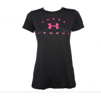 UNDER ARMOUR T-SHIRT TECH SOLID - DONNA - NERO - 1369864-001