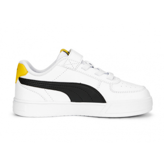 PUMA - CAVEN AC + PS - WHITE / BLACK / PelÃ¨ YELLOW - BAMBINO - 389307 - 14
