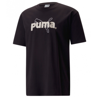 PUMA -  PUMA TEAM GRAPHIC TEE - BLACK - UOMO - 538256 - 01