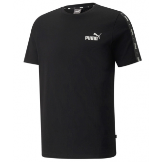 PUMA - ESSENTIALS + TAPE TEE - BLACK - UOMO - 847382-01