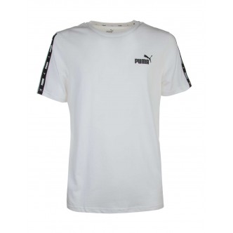 PUMA - ESSENTIALS + TAPE TEE - WHITE - UOMO - 847382 - 02