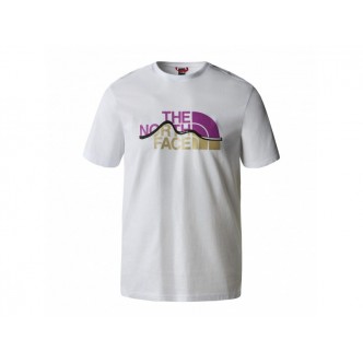 THE NORTH FACE - MOUNTAIN LINE TEE - WHITE - UOMO - NF0A7X1NVV11