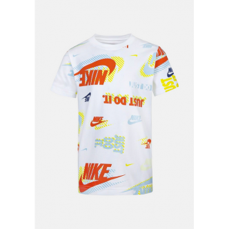 NIKE - ACTIVE PACK AOP SS TEE - WHITE MULTICOLOR - BAMBINO - 86K514 - 023