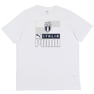 PUMA - FIGC FOOTBALL CORE TEE - WHITE - UOMO - 767122 - 02