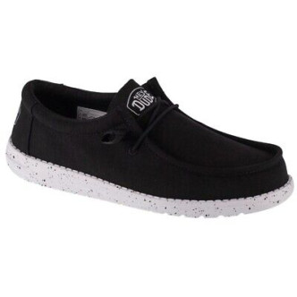 HEY DUDE WALLY SLUB CANVAS NERO UOMO Uomo 40009-001