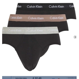 calvin klein slip da uomo multicolor Uomo U2661G-Q27