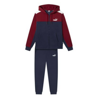 TUTA PUMA FULL ZIP HOODED CON CAPPUCCIO PER UOMO COLORE BORDEAUX BLU Uomo 670037-13