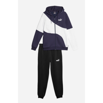 TUTA PUMA HOODED TRACKSUIT DA UOMO COLORE BLU BIANCO Uomo 675972-06