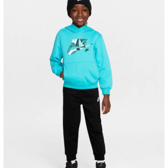NIKE COMPLETINO CON CAPPUCCIO DA BIMBO COLORE AZZURRO NERO Bimbo 86M692-023