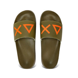 SUN68 CIABATTA DA UOMO COLORE VERDE ARANCIO FLUO Uomo X34103-19