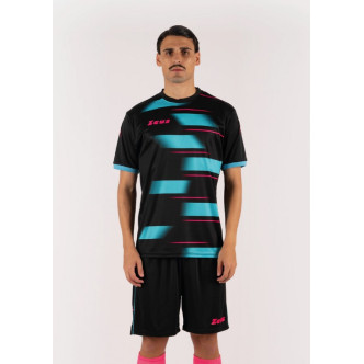 KIT KOSMO COMPLETO CALCIO ZEUS SPORT NERO/AQUA