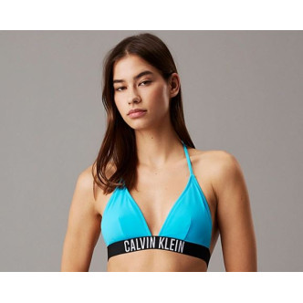 CALVIN KLEIN TOP BIKINI A TRIANGOLO DA DONNA COLORE CELESTE Donna KW0KW02854-CVJ