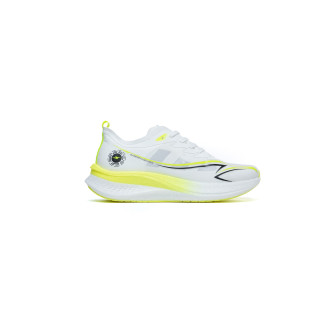 ZEUS SCARPA STP 114 DA UOMO PER CORSA COLORE BIANCO GIALLOFLUO Uomo STP-114 BGF