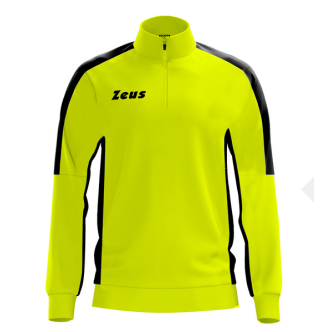 ZEUS SPORT FELPA TRAIN START GIALLO FLUO/NERO SENIOR UNISEX FELPATRAINSTART