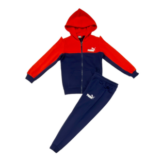 Puma Ess+ Block Hooded Suit Fl B Hi 670116 11 BAMBINO 670116 11