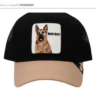 GOORIN BROS CAPPELLO CON CANE BAD BOY NERO/BEIGE 101-0382 UNISEX 101-0382