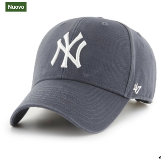 47 Brand Cappellino 47 Brand MLB New York Yankees Cap GRAY B-RAC17CTP-GY UNISEX B-RAC17CTP-GY