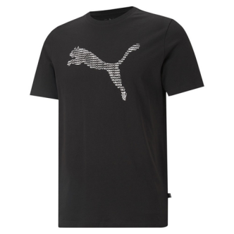 PUMA T-SHIRT CAT BASIC TEE NERO 587764 01 Uomo 587764 01