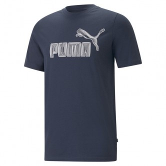 PUMA GRAPHICS NO.1 LOGO TEE DARK NIGHT 674473 16 Uomo 674473 16