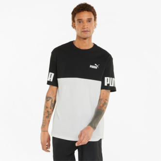 Puma T-shirt Colorblock Uomo black-white 847389 01 Uomo 847389 01