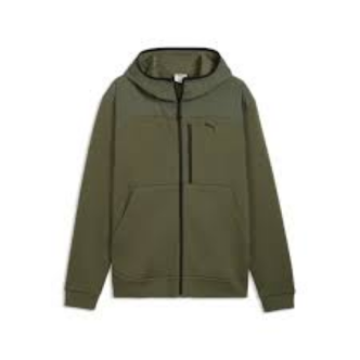 PUMA Felpa Zip PUMATECH Material Mix Uomo Verde 694490 86 Uomo 694490 86